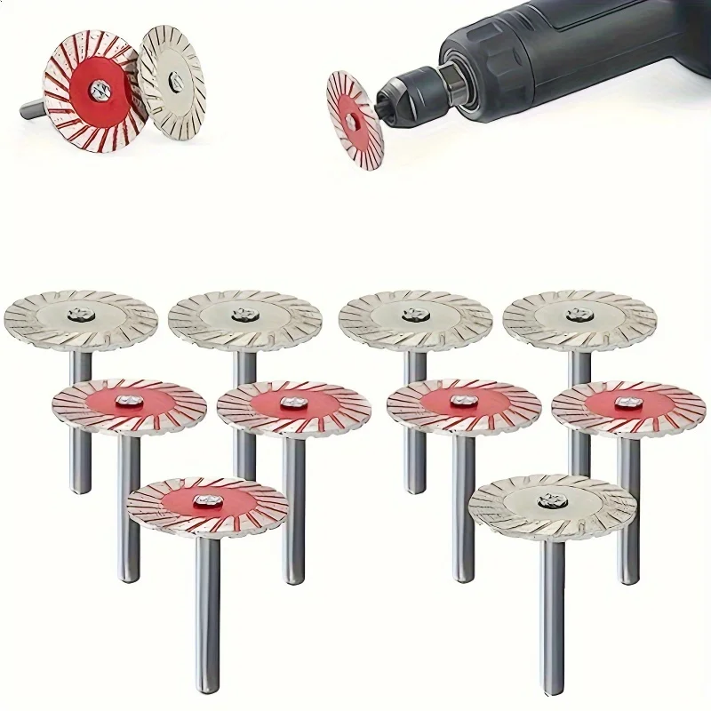 

5Pcs Diamond Turbo Mini Stone Carving Blade Cutting Disc Wheel for Granite Marble Ceramic Tile