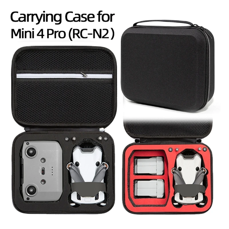 

Портативная сумка для хранения EVA, эргономичная сумка для DJI Mini 4 Pro Flight на молнии, аксессуары для организации и защиты вашего оборудования