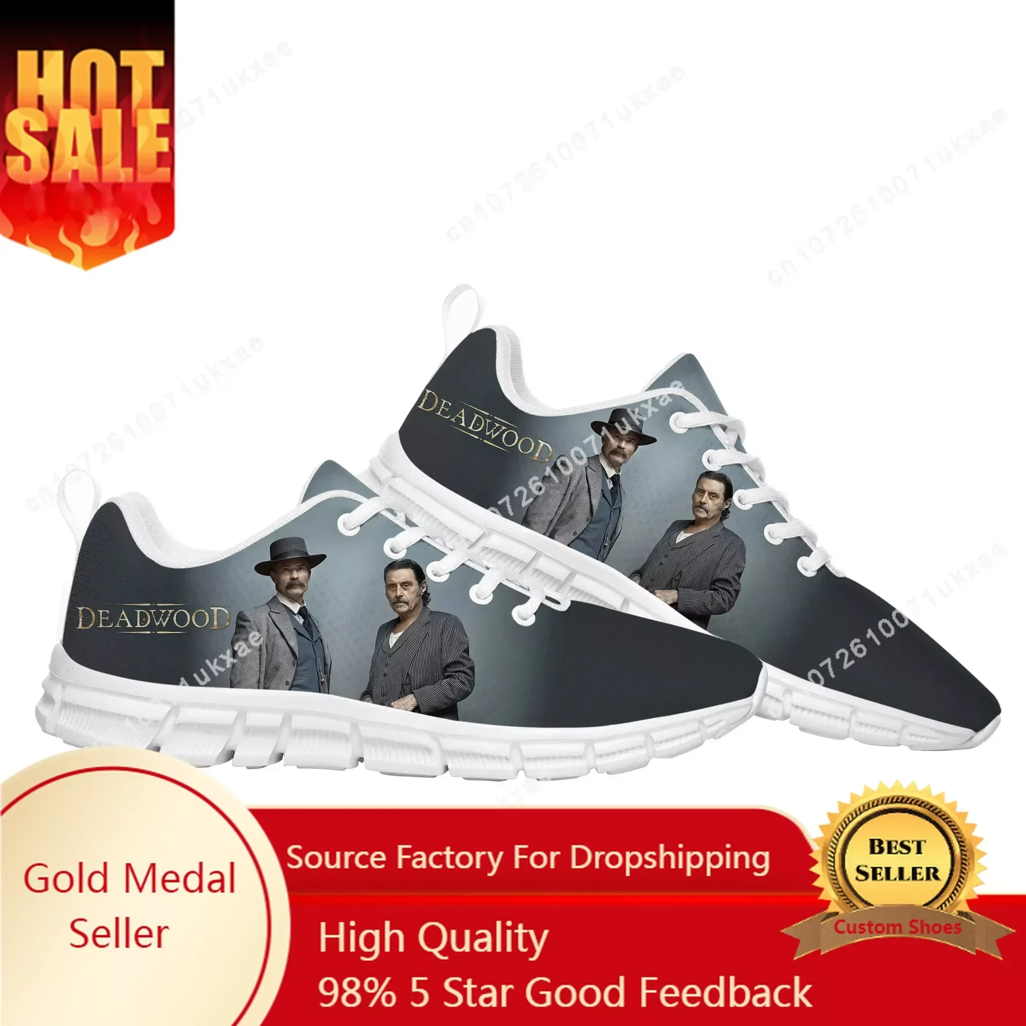 

Deadwood Sports Shoes Mens Womens Sneakers Timothy Olyphant Ian McShane Casual Sneaker Custom Shoes