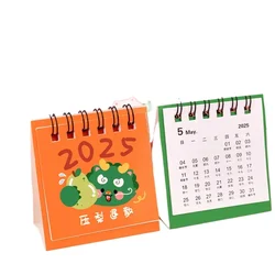 2025 Creative Cute Cartoon Calendar Ins Student Calendar Mini Plan Notepad Desktop Ornament Calendar