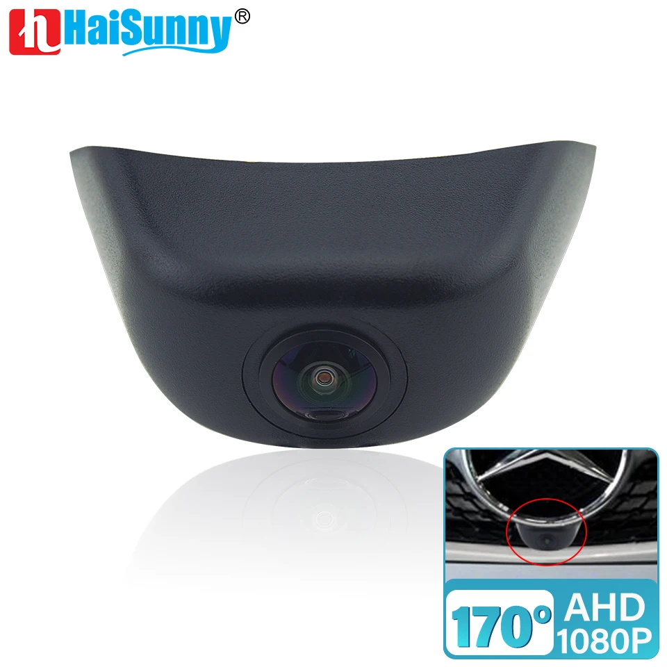 HaiSunny 170° HD AHD 1080P Car Front View Grille Camera For Benz C E Class W205 S205 A205 C205 W213 Waterproof Night Vision Auto