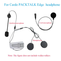 For Cardo PACKTALK Edge Motorcycle Bluetooth intercom headphoneHardwire microphone Flexible cord microphone set