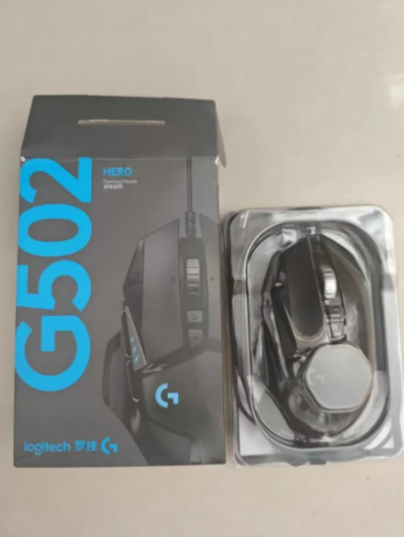 Logitech G502 HERO Cable Game Mouse E-Sports Eating Chicken Mechanical Mouse RGB Light Can Be Balanced To Eat Chicken Macro Prog