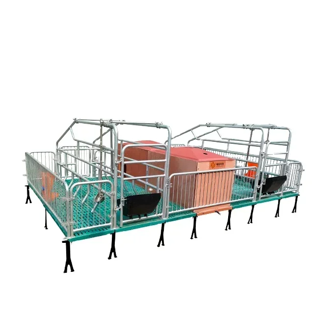 Animal Farm Breeding China Gestation Bed Sow Swine Farrowing Pens for pig farm