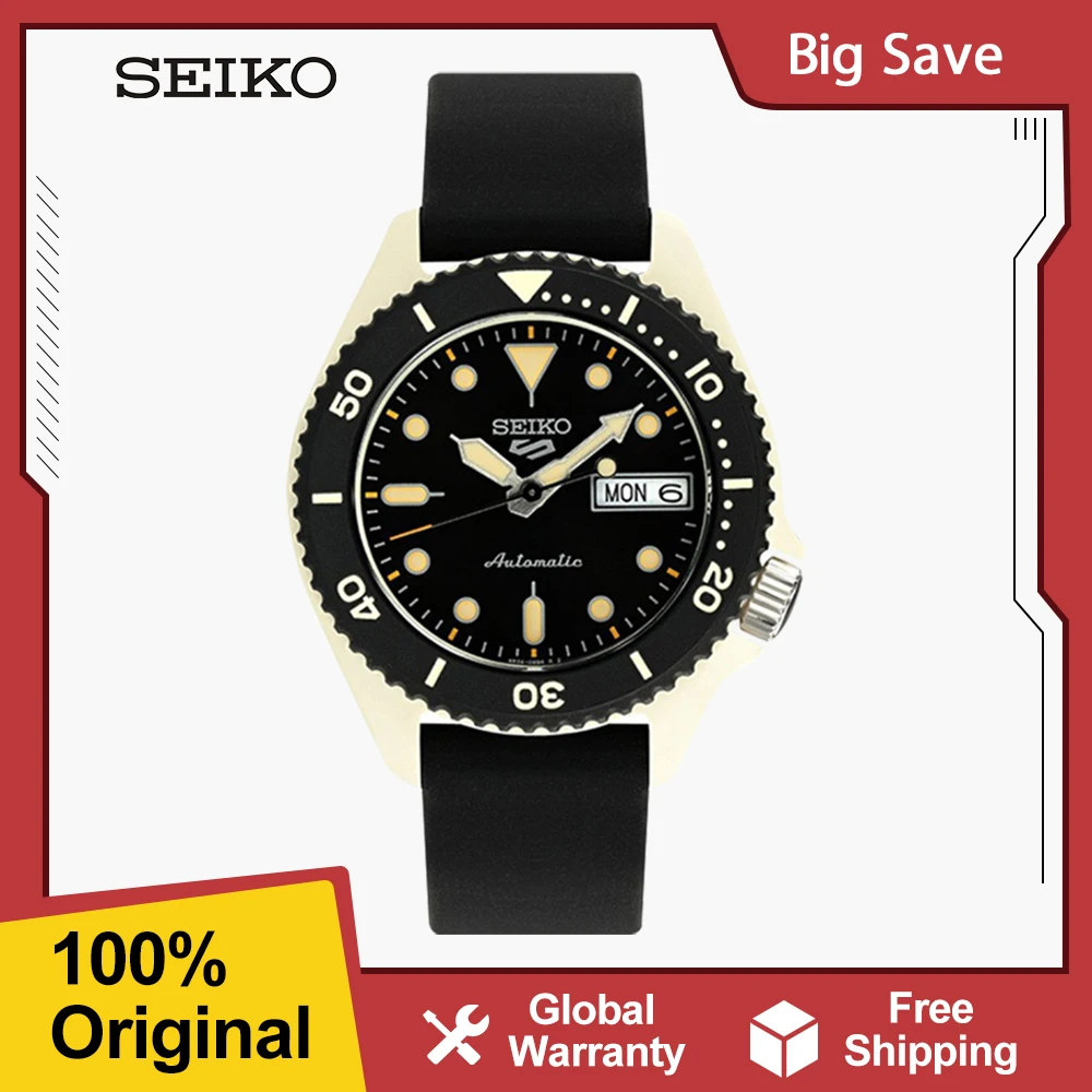 Orologio originale SEIKO 5 da uomo Orologi meccanici automatici Orologio sportivo di moda luminoso impermeabile Reloj Hombre giapponese