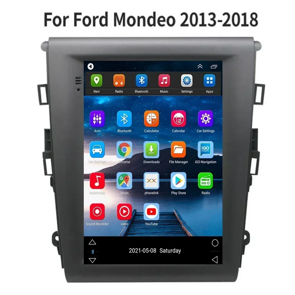 For Ford Mondeo Fusion MK5 Android Car Radio multimedia Player GPS Navigation 2din Auto Stereo DVD 5G WiFi for Tesla style