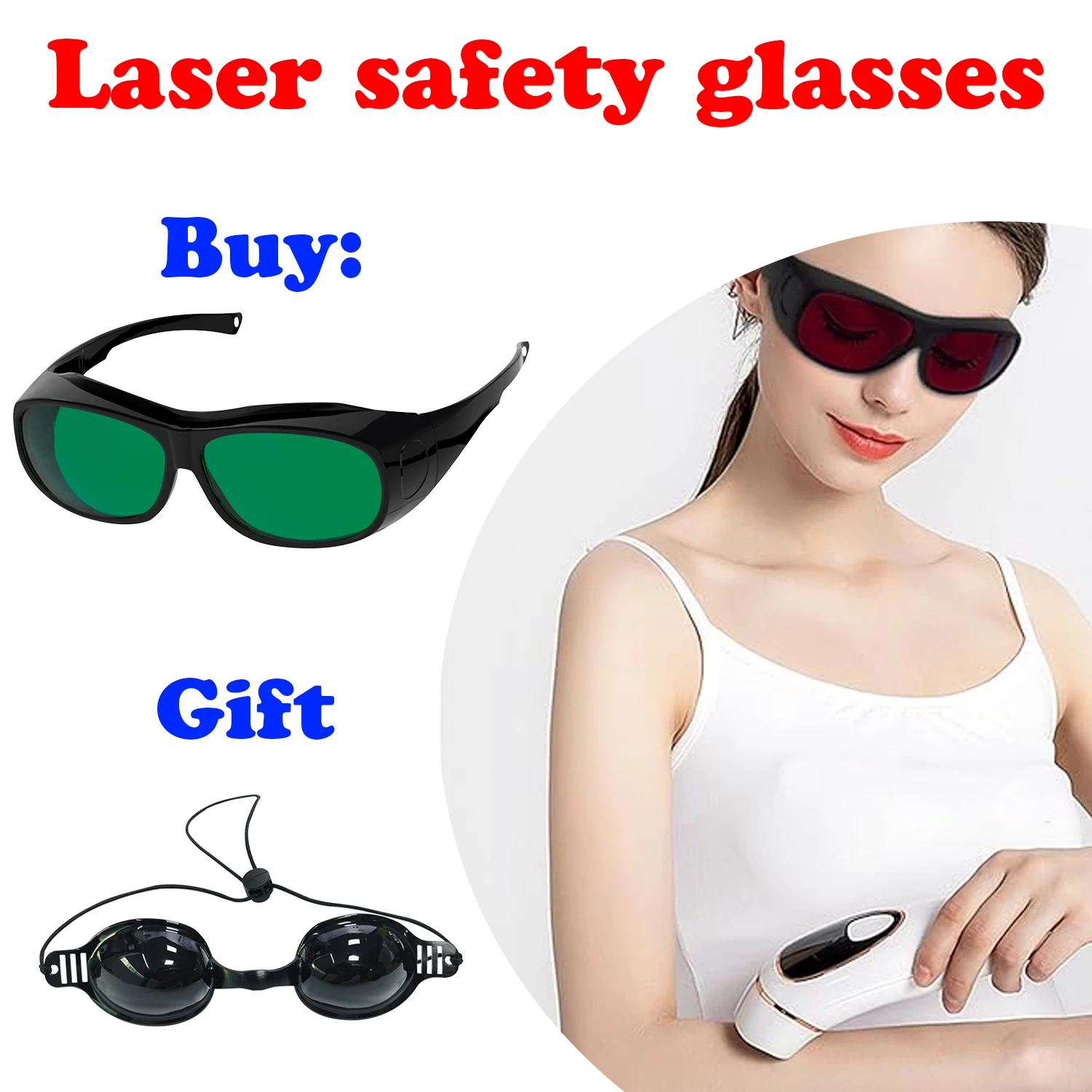 

laser glasses Laser Protection 808 1064 OD6 Laser Safety Glasses Protective lenses laser protector laser protective glasses 532