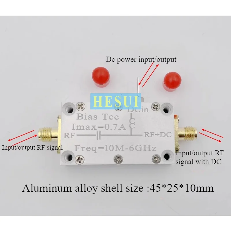 Rf feeder divider bias I=700mA 10MHz-6GHz laser GPS antenna