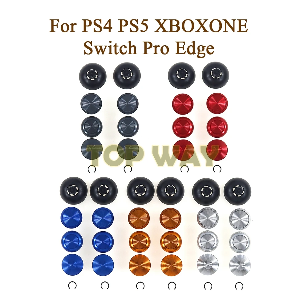 5sets For PS4 PS5 Edge Game Handle Controller Metal High Low Rocker Cap Paddle Paddle Back Button For Switch Pro XBOXONE Edge