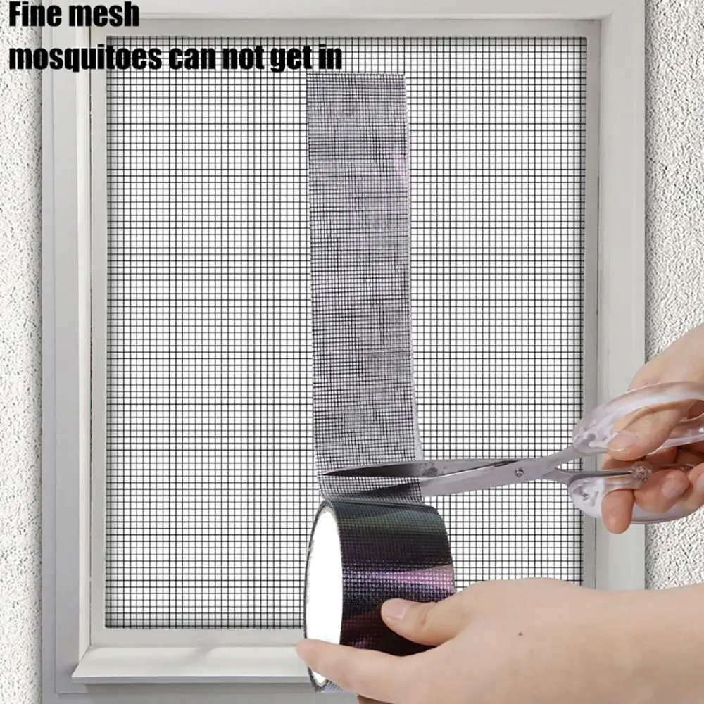 1Roll Fly Window Screen Repair Tape Self-adhesive Anti-Insect Hole Patch Stickers Strong 2Meters/5Meters Mesh Net Repair Tapes
