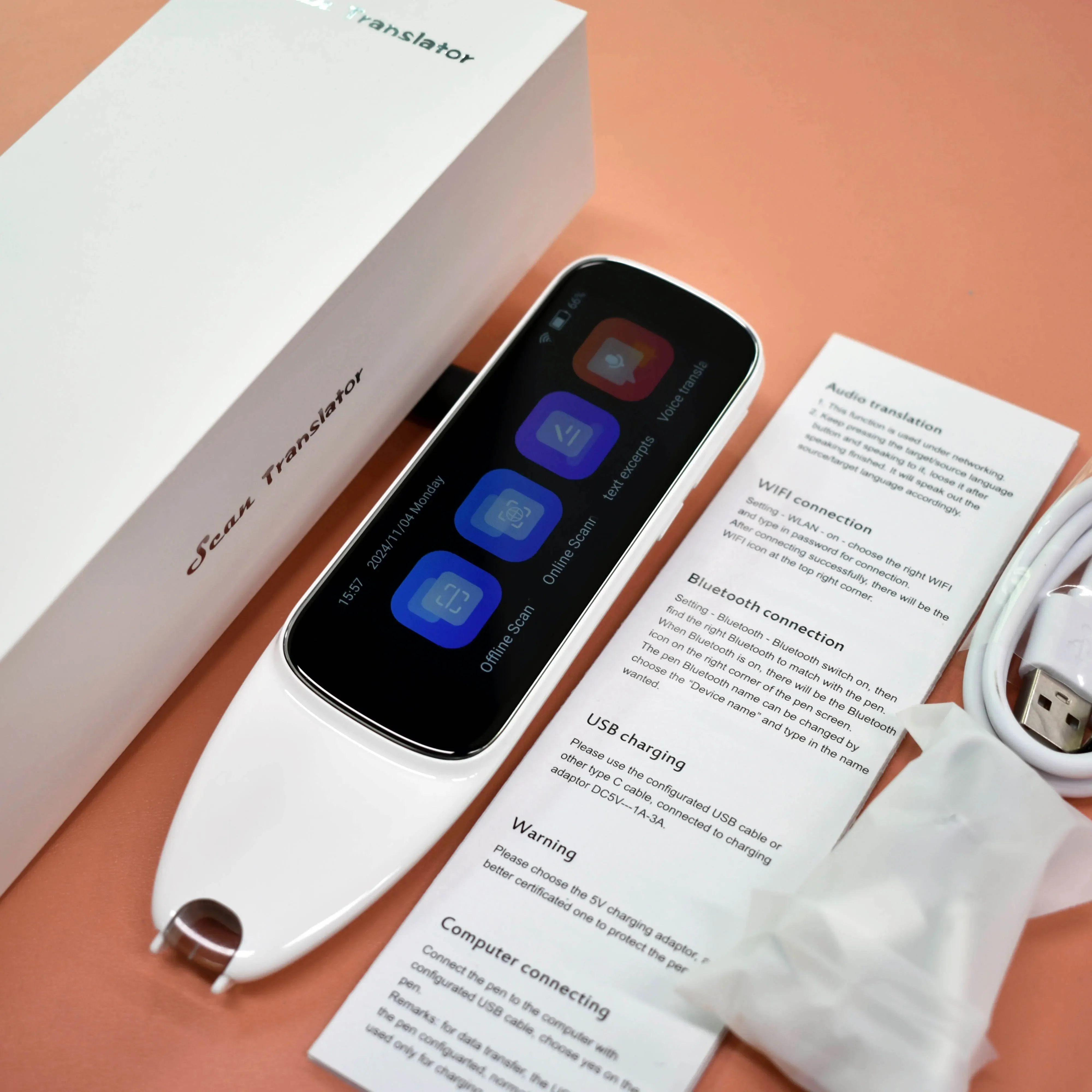 

2025 AI Voice Simultaneous Interpretation Translator Pen Wireless Digital Auto Scanner Language Translation Machine