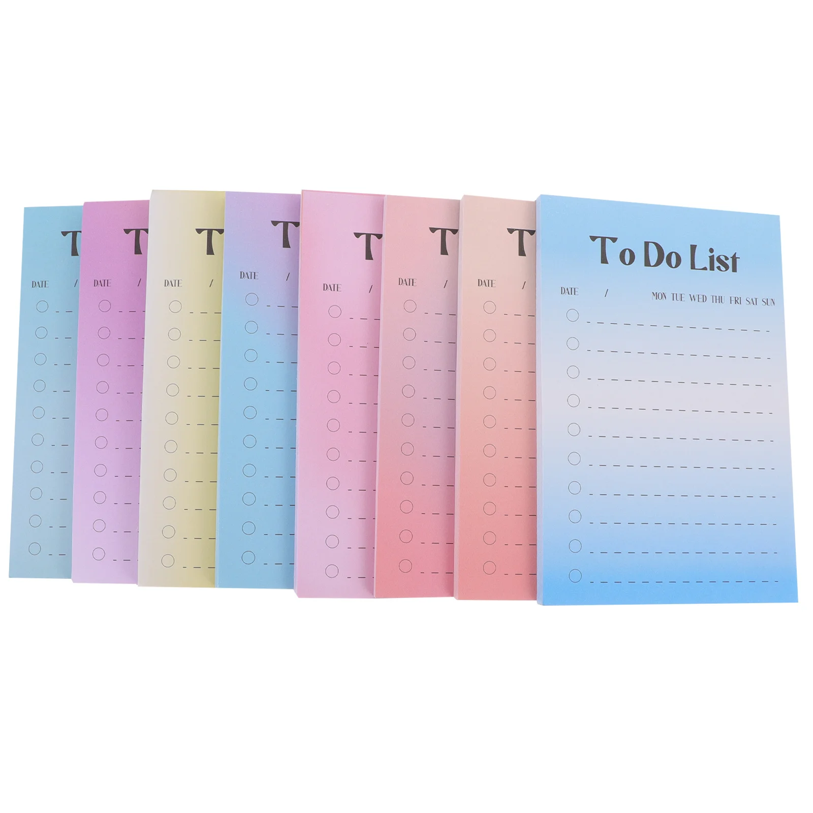 

8 Books Note Stickers Colored Self-Adhesive Memo Pads Functional Sticking Tearable Paper Office Supplies Note Stickers