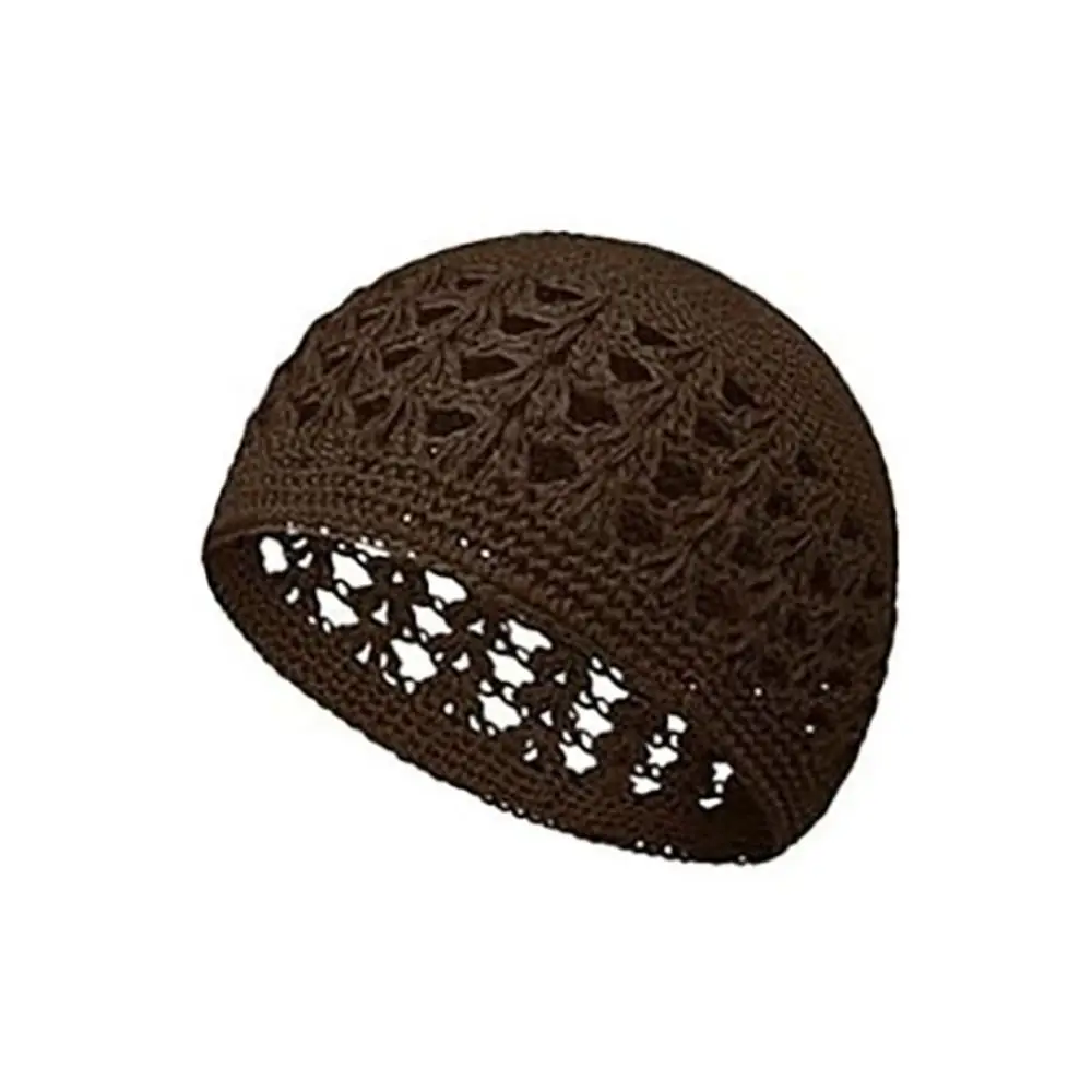 Unisex szydełkowa czapka typu beanie czapki beanie bez ronda muzułmańska męska dzianinowa elastyczna czapka szydełkowa wiosna jesień zima ciepła czapka sportowa