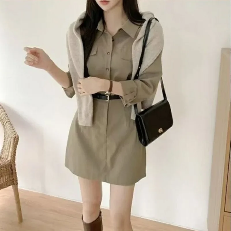 Femme robe Xxl X Harajuku chaud élégant Chic tenues sensuel Sexy offre esthétique chaude à manches longues chemise robes pour femmes t-shirts