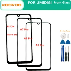 New Original For Umidigi Bison Pro A5 PRO Front Glass For Umidigi A7 pro and A9 Pro Front Outer Glass With Tools