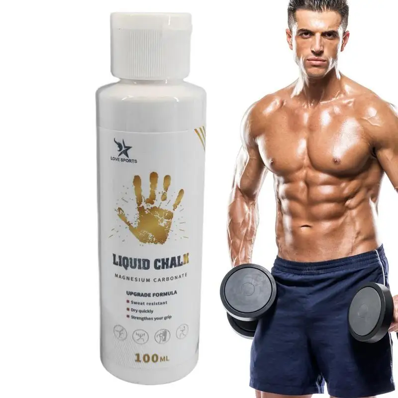 Tiza líquida para deportes, polvo de magnesio para Fitness, levantamiento de pesas, crema antideslizante, agarre, levantamiento de pesas, escalada,