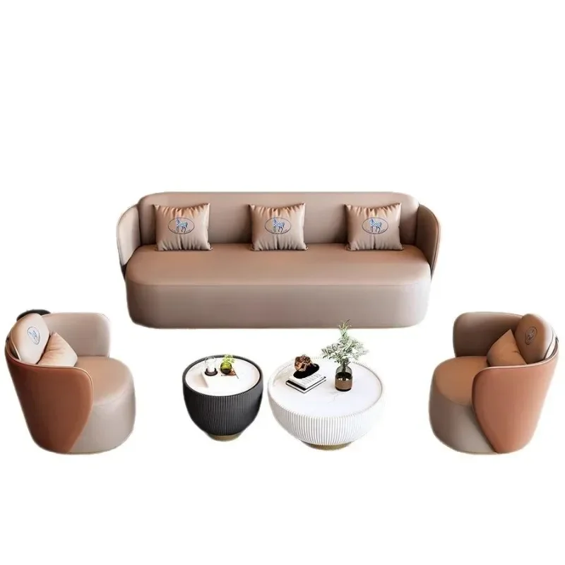 Multi-person sofa business negotiation office hotel lobby