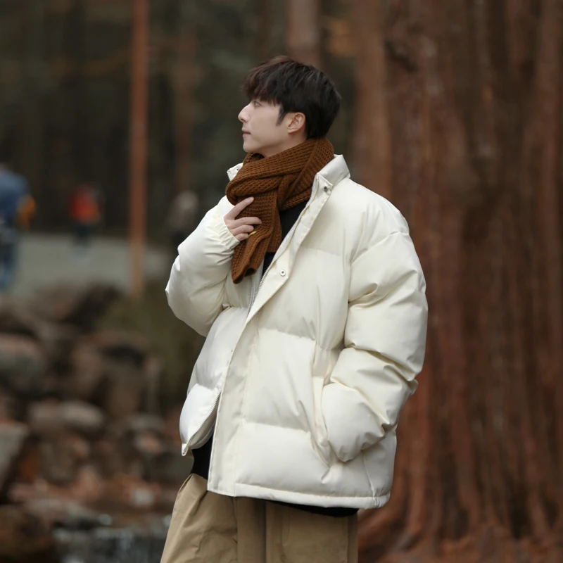 

Мужская утепленная зимняя куртка из хлопка свободного кроя, модная, повседневная, молодежная, популярная модель