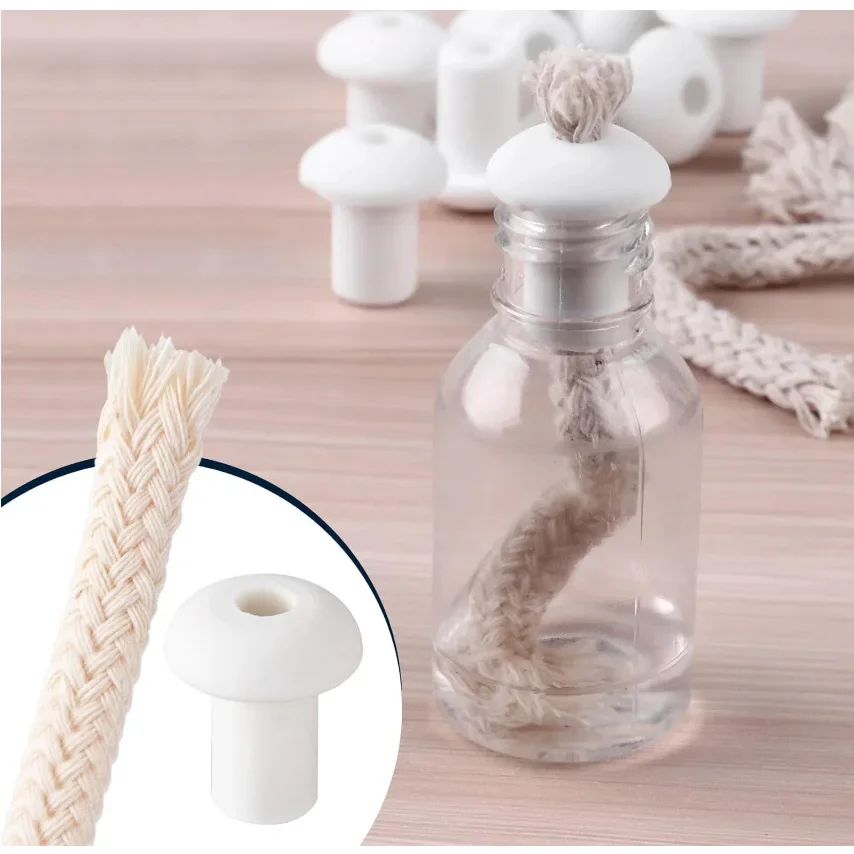 Mèches de lampe à huile 1/4 ", 15cm/5.9 pouces, avec supports pour lampes à huile de paraffine Lampb