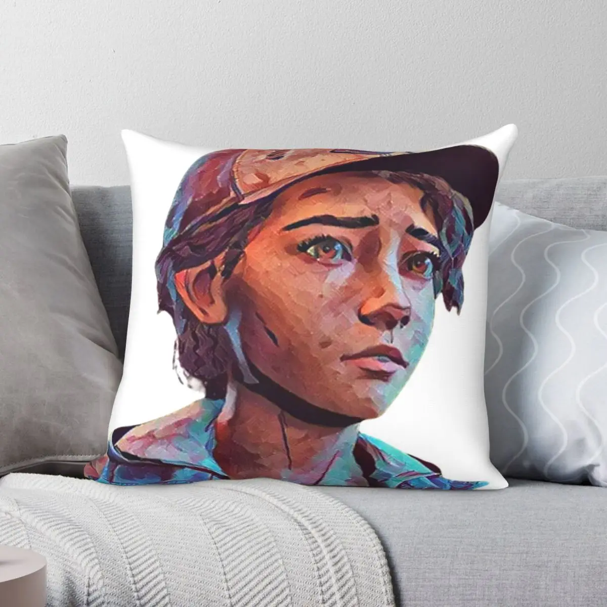 Clementine The Walking Dead Square Pillowcase Polyester Linen Velvet Printed Decorative Pillow Sofa Seater Cushion Cover 18