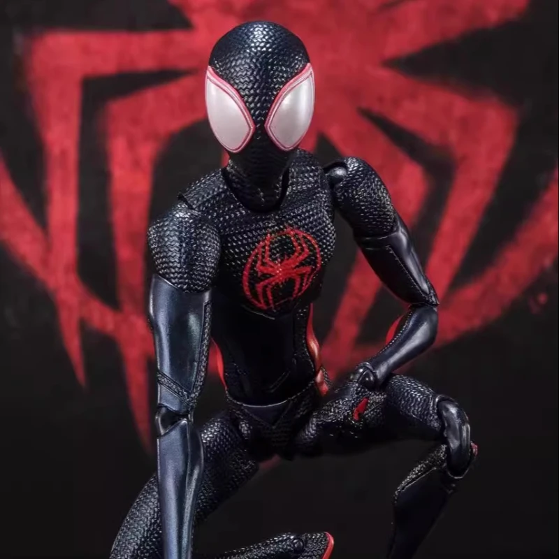 Bandai Original S.H.Figuarts Series Spider-Man (Miles Morales) (Spider-Man: Across The Universe) Figuras Modelo Juguetes Coleccionables
