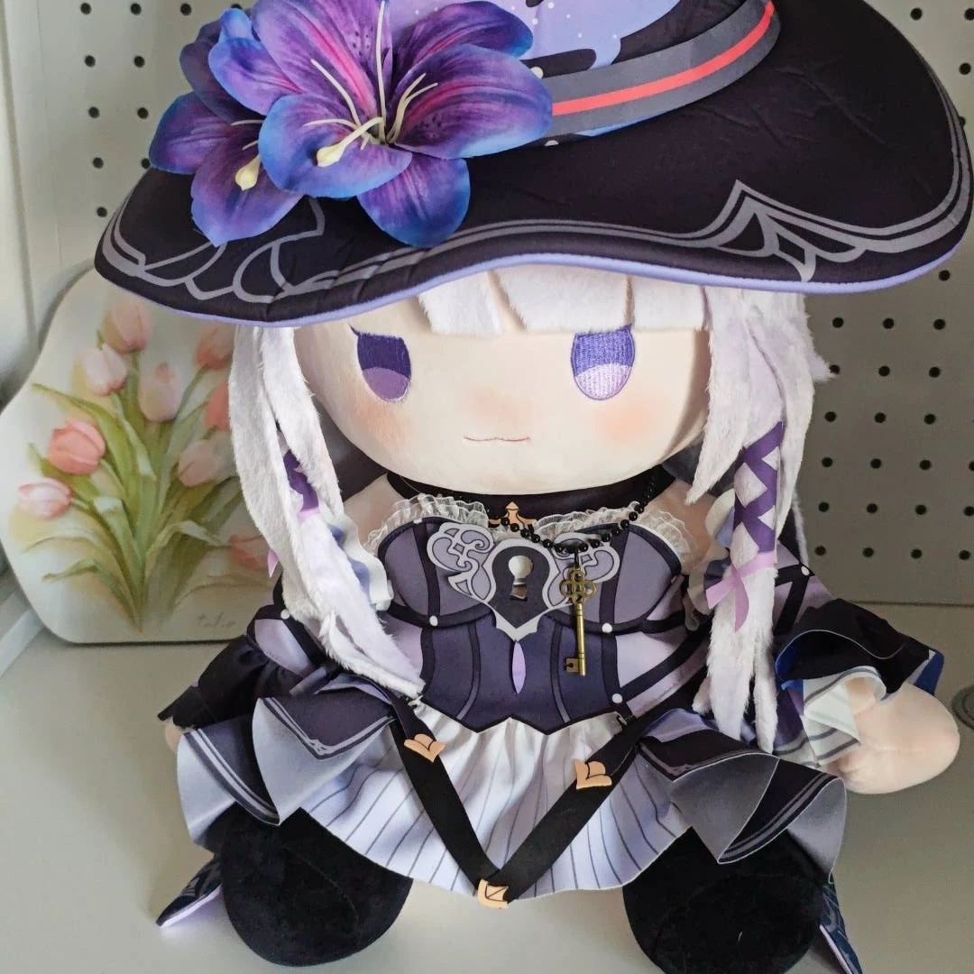 Game The Herta Attribute Sitting Posture Cotton Doll 40cm Honkai：Star Rail Large Plush Stuffed Toy Cosplay Figurine Plushie
