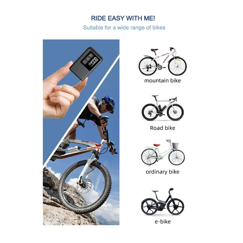 500mAh Rechargeable Wireless Inflatable Bicycle Tire 0-120PSI Digital Inflator Small Size for Convenient Bicycle