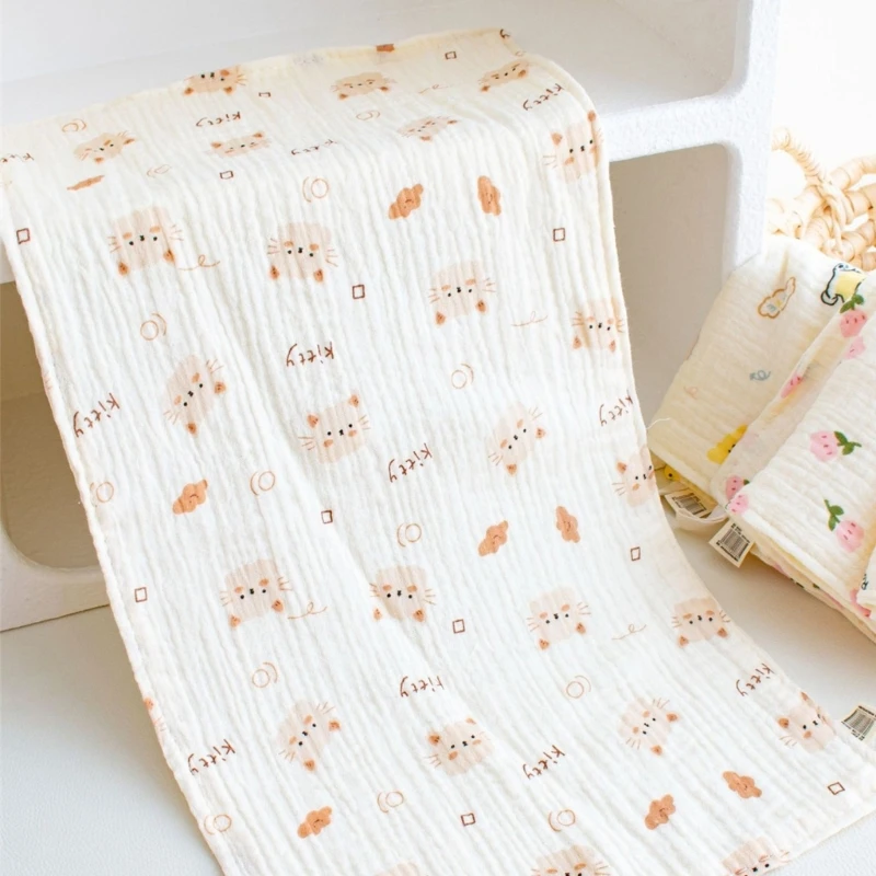 Comfortable Towel 6 Layer Cotton Cartoon Washcloth for Daily Care