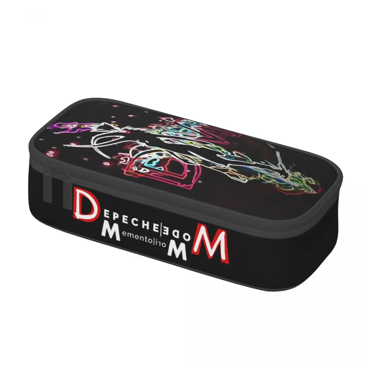 Custom Korean Electronic Rock Depeche Cool Mode Pencil Cases for Girls Boys Large Storage Pen Bag Box Stationery