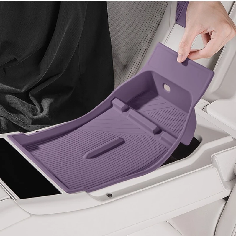 For Avatr 12 07/ 2025 Front and rear drainage cup protective cover interior storage modification silicone pad
