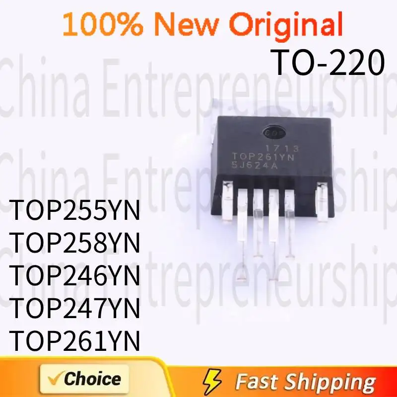 5 PCS TO-220 TOP255YN TOP258YN TOP246YN TOP247YN TOP246YN TOP261YN TO-220 LCD power management IC chip 100%Quality Original