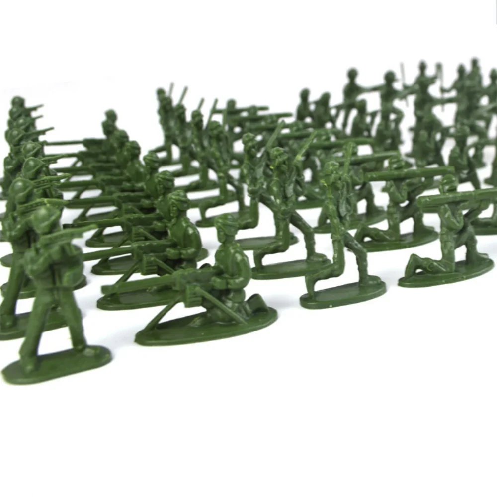 100 stuks militaire speelset plastic speelgoed soldaten mini krijger elite force actiefiguur speelgoed voor spelende kinderen cadeau