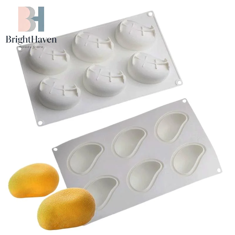 3D Mango Design Silicone Cake Molds Party Pastry Bakeware Fruit Mousse Cake Mould Kitchen Food Grade Dessert Baking Tools B.H