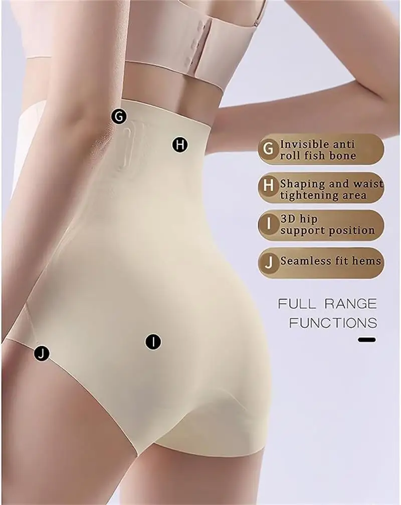 Shaper Shorts Ice Silk Shorts Ion Fiber Repair Shaping Pants High Waist Tummy Control Underpants Hip Lifting Abdominal