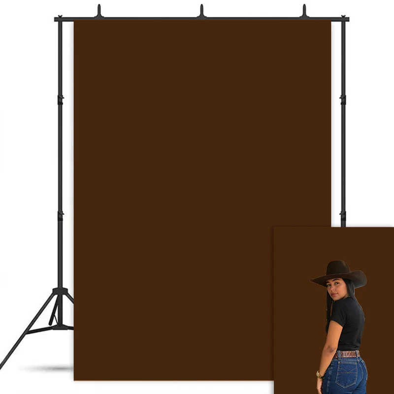 Warna Solid Coklat Bata Merah Latar Belakang Fotografi Wanita Hamil Pemotretan Potret Bayi Abstrak Studio Latar Belakang Foto Seni