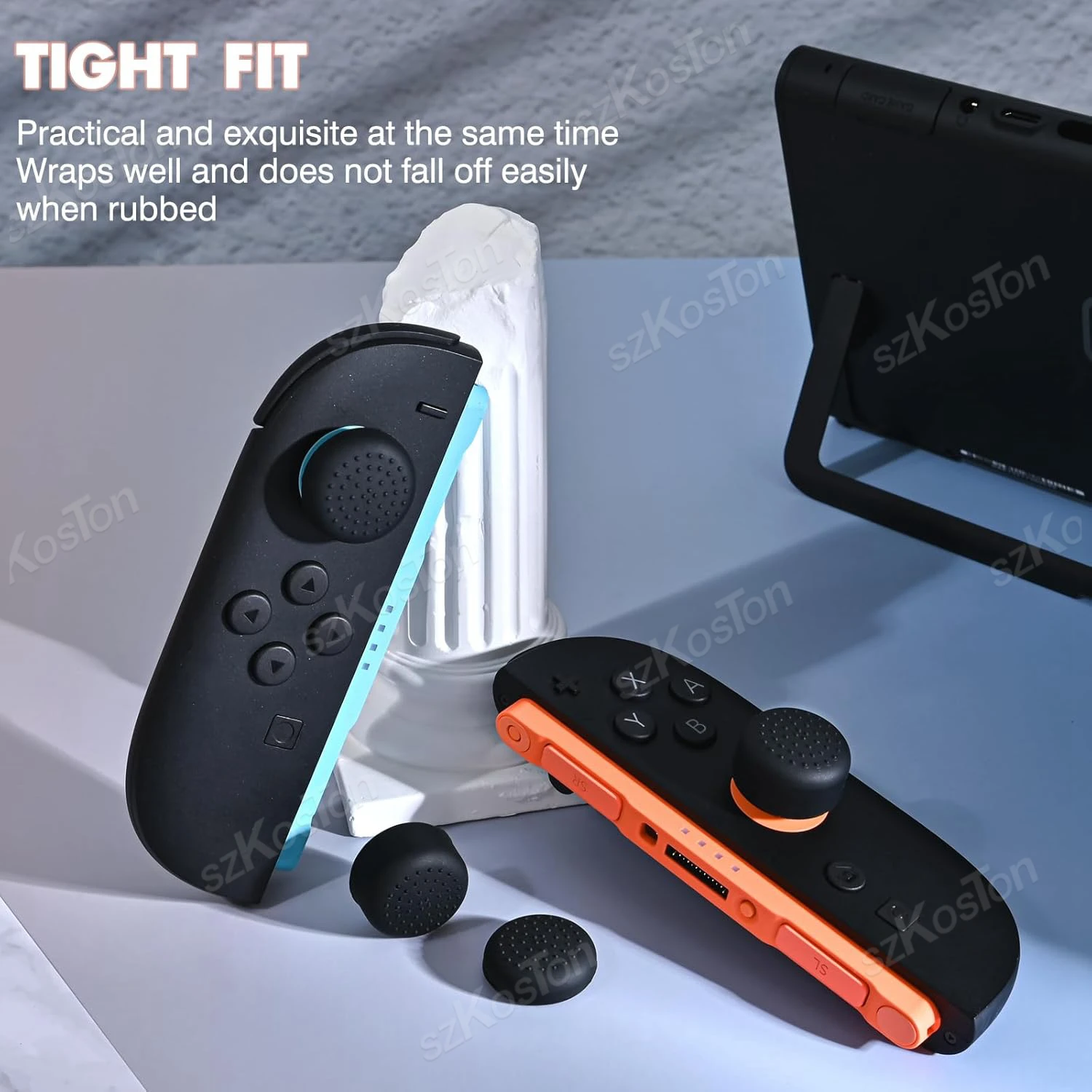 4PCS Für Schalter 2 No-Slip Silikon Daumen Griffe Kappen Joystick Abdeckung Verbesserte Spiel Grip für NS Switch2 Gaming zubehör – Detail 8
