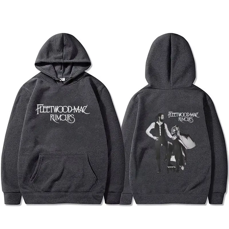 روك باند فليتوود ماك ألبوم الشائعات الجرافيك هوديي ستيفي نيكس مقنعين رياضية الرجال عادية الصوف القطن المتضخم هوديس #3