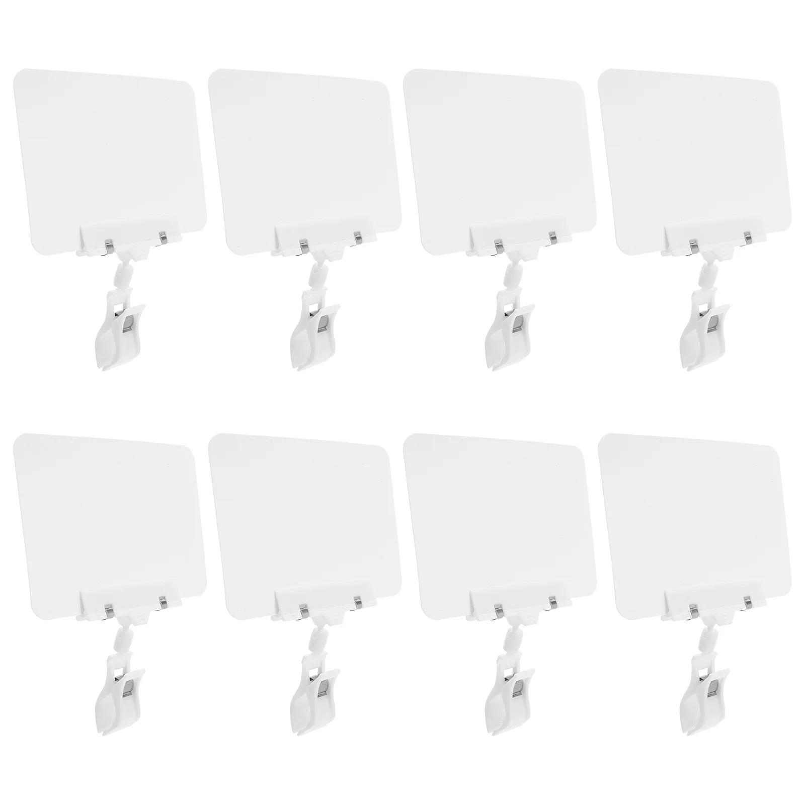 8 مجموعة شارة السعر السبورة مقاوم للماء بولي كلوريد الفينيل قابل للمسح حامل قصاصة لعرض البيع بالتجزئة الرف لافتات قطب البضائع الدوارة #4