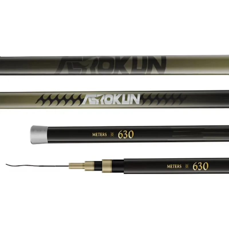 Collapsed Length 1217mm Tip Diameter 1.4mm Butt Diameter 25mm 46T Carbon Fiber Ultra-Light Carbon Fiber Fishing Rod