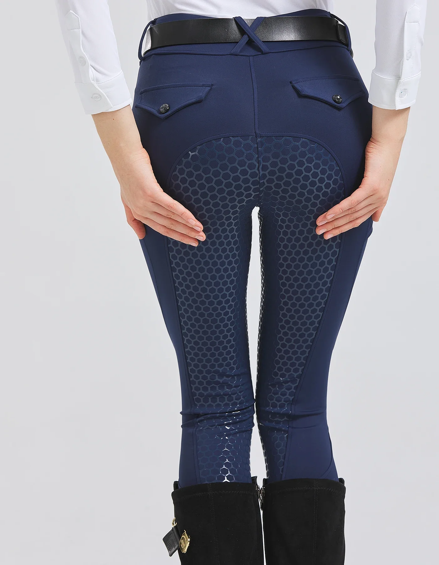 Pantaloni da equitazione da donna Pantaloni a sedile intero Collant da scuola equestre Abbigliamento sportivo da esterno Abbigliamento da cavaliere