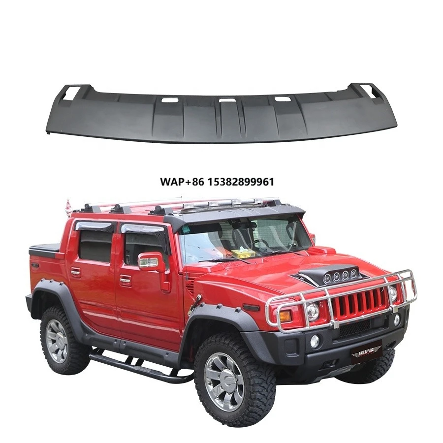 

Hummer H2 Front Spoiler Accessories Single Deck Visor Roof Body Kits for Car Wing High Quality Fiber Glass Matte Finish