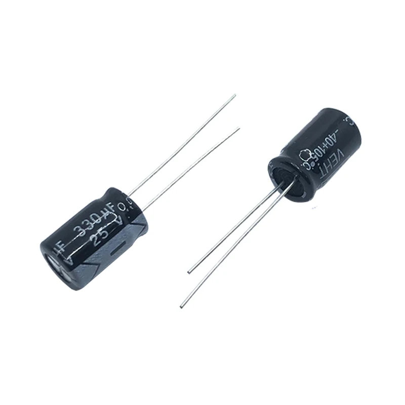25v330uf 8x12mm Aluminum Electrolytic Capacitor 330uf 25v 330uf25v 25v330mf 330mf25v 25v330mfd 330mf 330mfd 25wv 25vdc