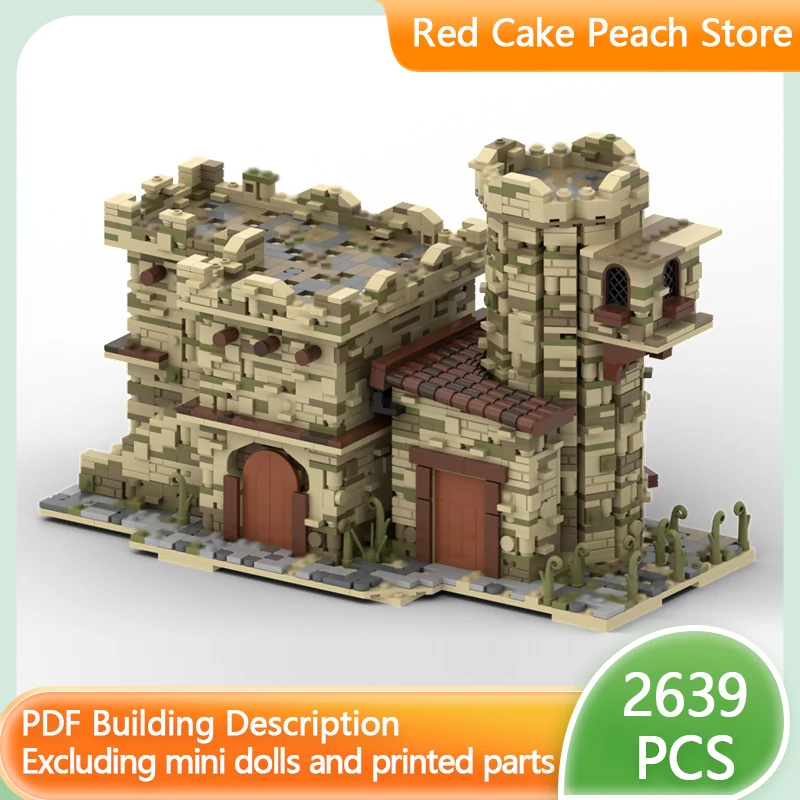 

City Street View Model MOC Building Bricks Arabic Style House Modular Technology Children Holiday Gifts Assemble Toys Suit