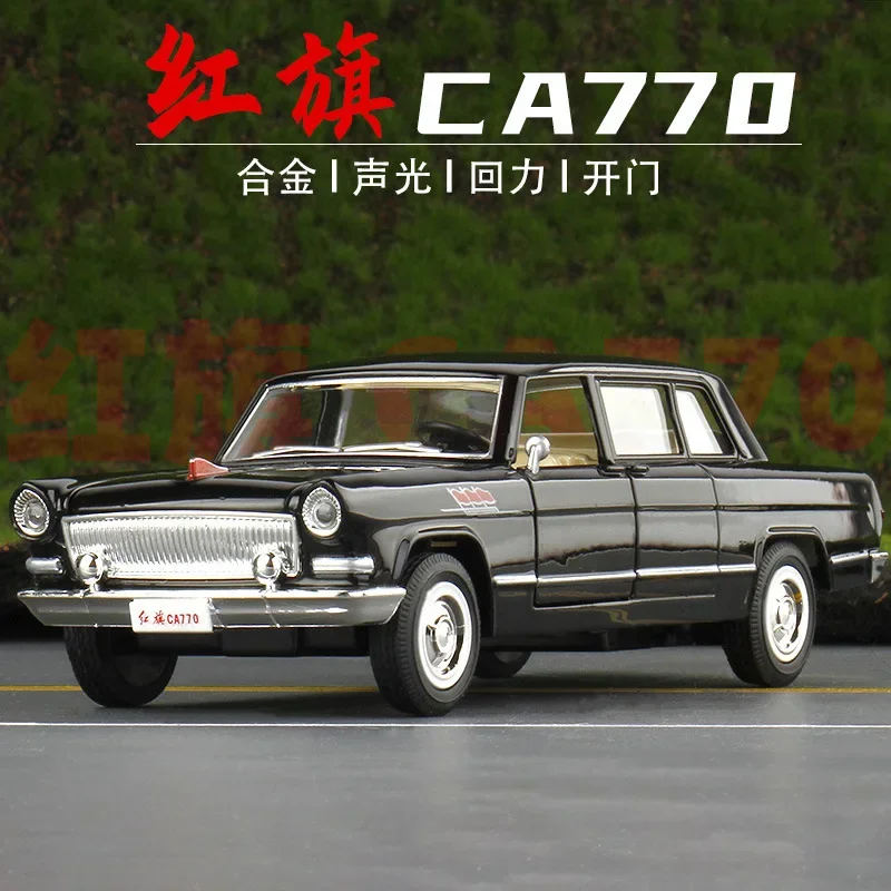 

1:32 HONGQI CA770 High simulation Pull Back Sound Light Diecast Model CAR Toys Collection kids Gifts