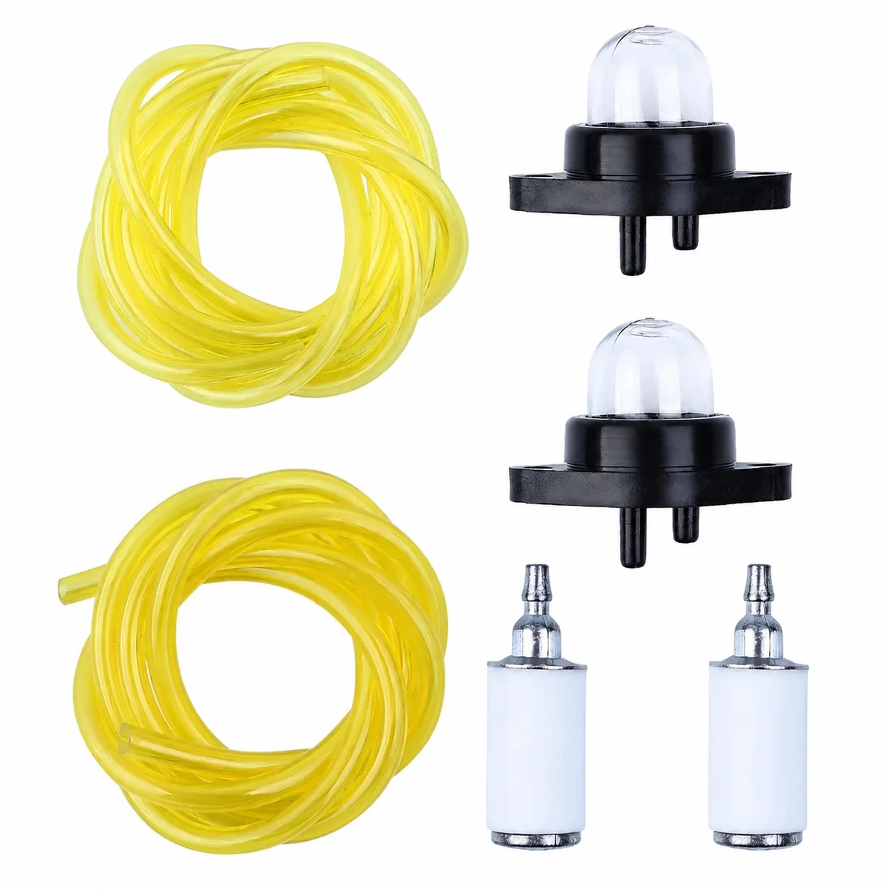 Fuel Line Filter Primer Bulb Kit for Poulan 1950 2025 2075 2150 2350, Craftsman Husqvarna, Replaces 530069216 Chainsaw Parts