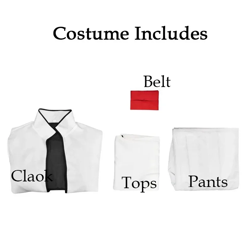 ABC123 أنيمي بليتش أيزن سوسوكي أزياء تنكرية للرجال كيب السراويل حزام كيمونو الزي الرسمي ملابس الهالوين كرنفال باركس ؛ 3,f'6,h.7;j