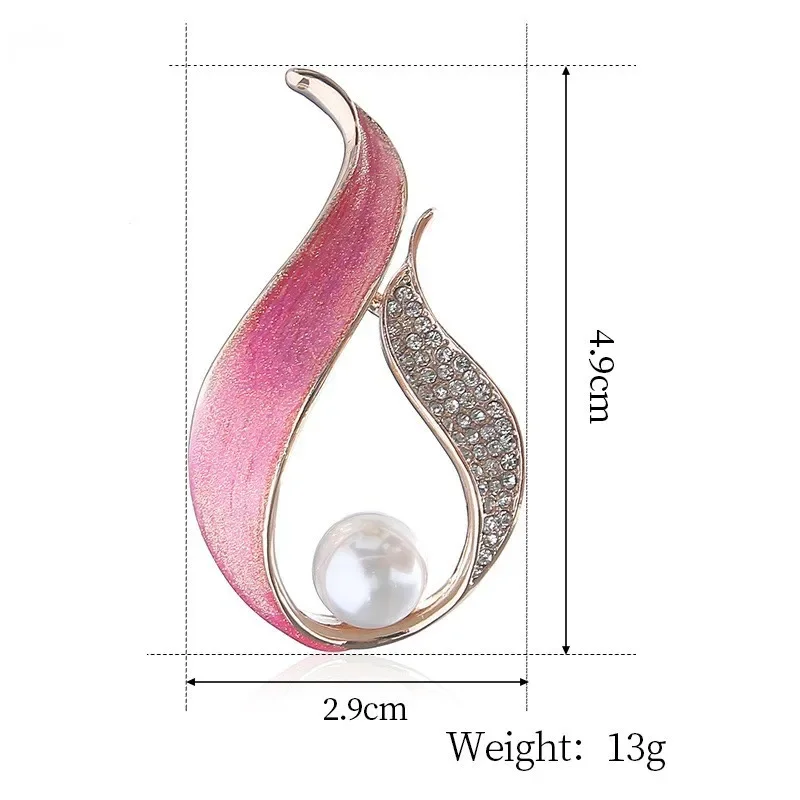 Nueva versión coreana de broche de goteo de aceite de aleación de hoja para mujeres, moda para chicas, accesorios de ropa, broche, venta directa de fábrica