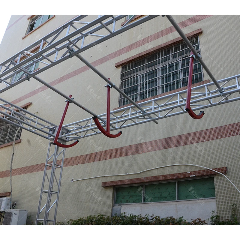 Teenage Adult Playground Amusement Park Aerial Leap Challenge Obstacle Sky Hook Backyard Gym Ninja Warrior Obstacles Course
