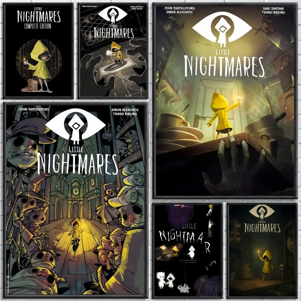 Game Little Nightmares Poster Poster Wall Sticker Waterproof Self Adhesive HD Art Bedroom Bar Decor