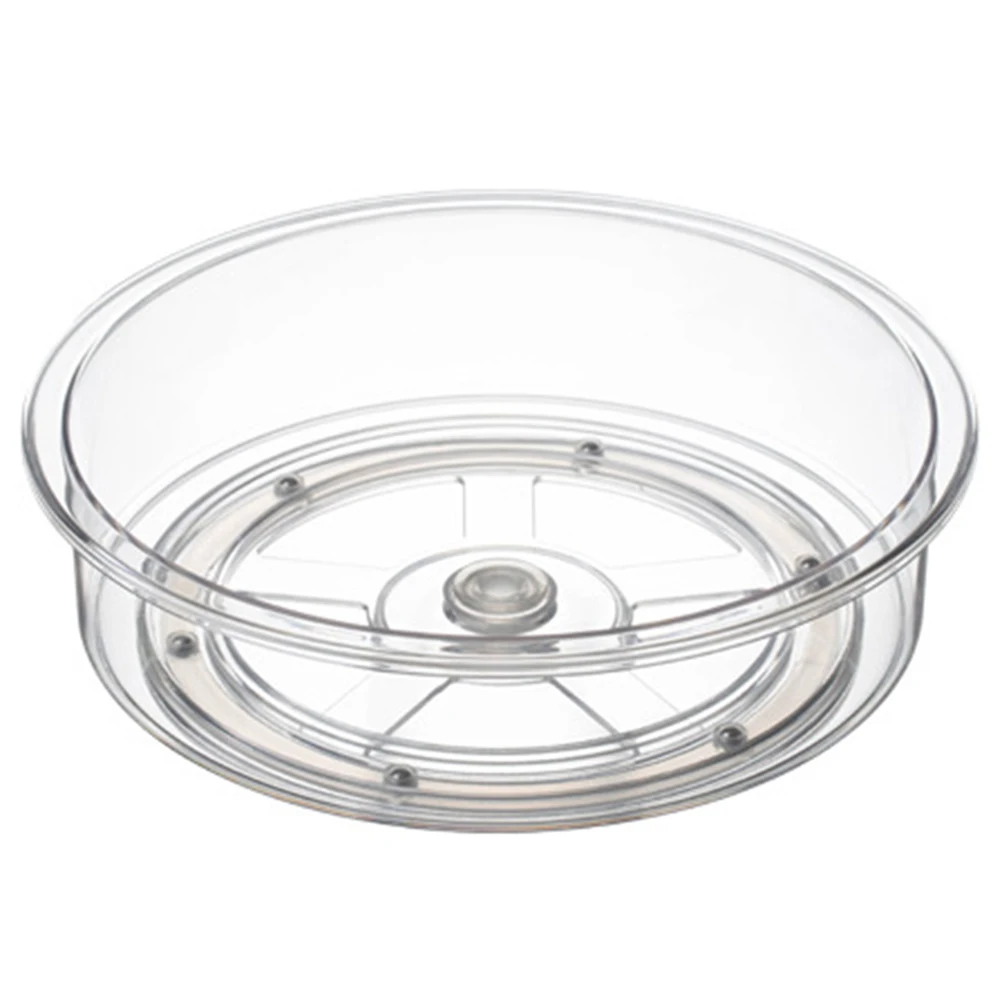 

Rotating Seasoning Tray PET Material Thick Kitchen Storage Rack Rotating Shelf ganizer Condiment Jar Shelf Home Restaurant Use
